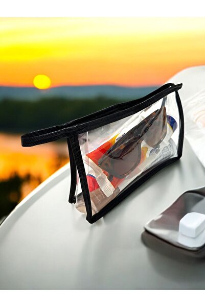 Gempo 22x14 см Прозора косметичка на блискавці - багатофункціональна косметичка та дорожня сумка