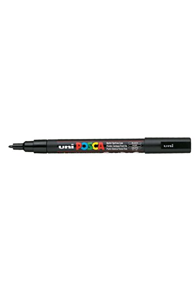 UNİ-BALL Uni-Ball Black Poster - 0.9-1.3 Mm, Water Based, Painting Posca, 6 P...