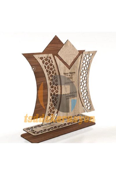 tsddekorasyon Kişiselleştirilmiş Ahşap Ödül Kupası, Plaket