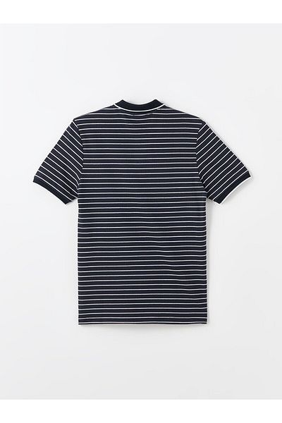 LC Waikiki Ανδρικό μπλουζάκι Mercerized ριγέ γιακά polo - κοντομάνικο