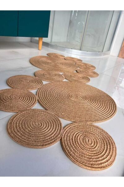 eftlyhome 55 x 134 ÖLÇÜLERİN DE, BANYO PASPASI, JÜT HEDİYELİK, ÇEYİZLİK, SALO...