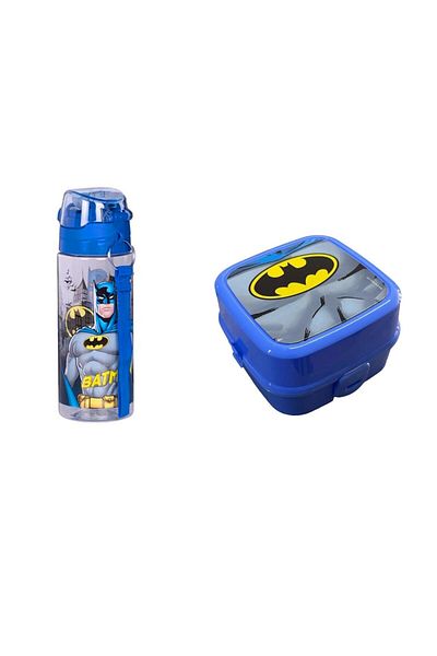 Batman Feeding Bowl and Flask - BLUE