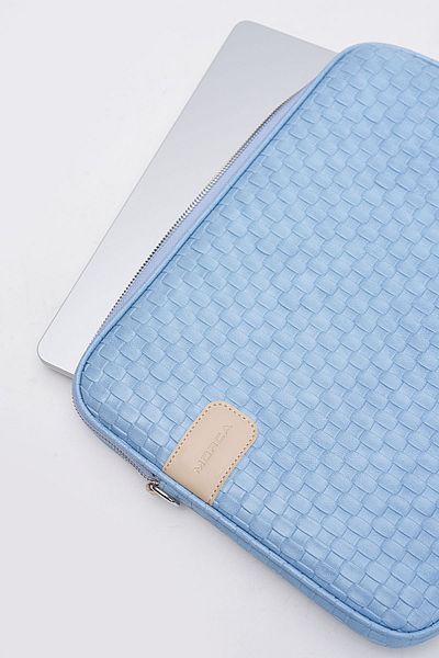 Sevinç Çanta Θήκη φορητού υπολογιστή Macbook Air Pro 13,3" και 14" ιντσών Wicker Blue