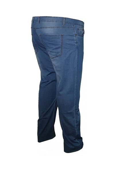 Lifeguard Men's Blue Large Size Lycra Thin Summer Jeans