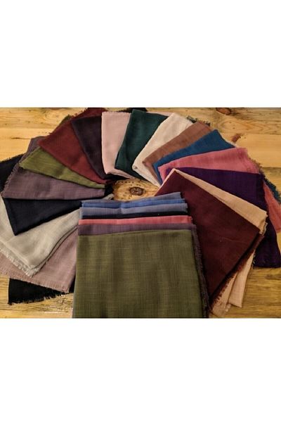 Selin 50 Pieces of Flamed Cotton Scarf Mixed Color