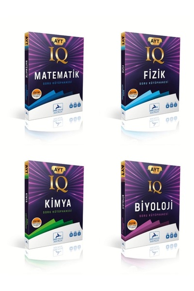 paraf yayınları PARAF YAYINLARI AYT IQ MATEMATİK-FİZİK-KİMYA BİYOLOJİ SORU KÜTÜPHANESİ SAYISAL SET