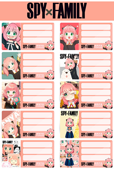 cakaybu Spy X Family - Etichetă pentru caiet
