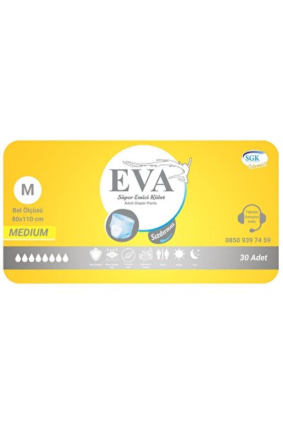 EVA Klasik Emici Külot Hasta Bezi 30lu Small Medium Large Xlarge