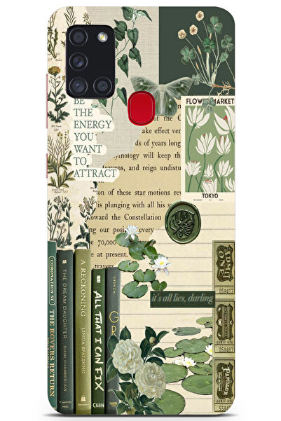 moonset Samsung Galaxy A21S Uyumlu Be The Energy Kolaj Tasarımlı Baskılı Şeff...