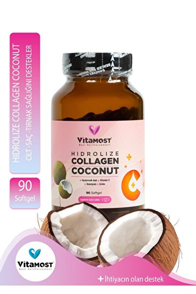 Vitamost Coconut & Collagen 90 Soft Jel Kapsül