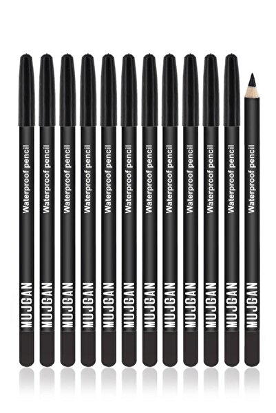 MUJGAN Pack of 12 Black Eye Pencils