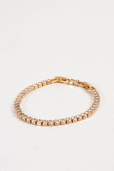 Pikas Original Shuttle Model Gold Steel Zircon Stone Waterway Bracelet Does Not Tarnish