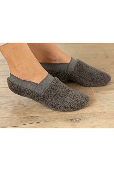 English Home New Soft Silvery Plush Women's Socks 36-38 Anthracite