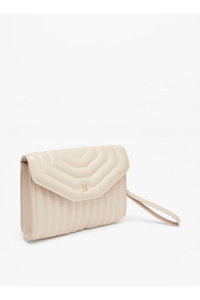 Flora Bella by Shoexpress Flora Bella Quilted Clutch with Wrist Loop
