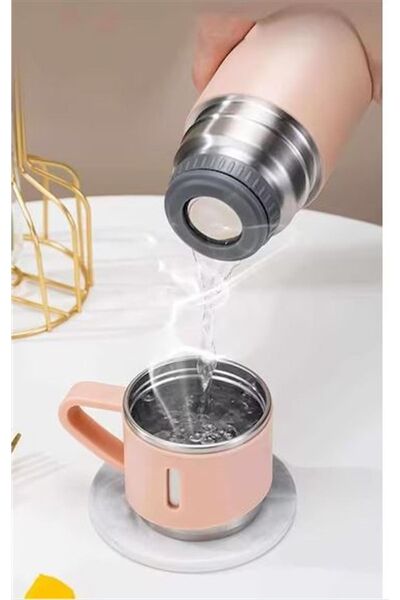 Genel Markalar Szm Paslanmaz Çelik 3 Bardaklı Termos Set