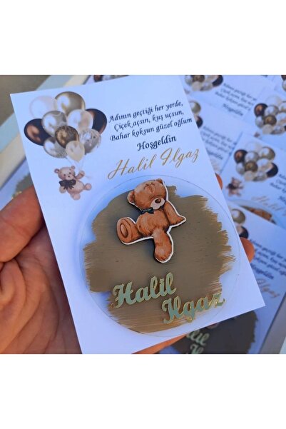 MutlulukDünyamız Ayıcık Figürlü Magnet