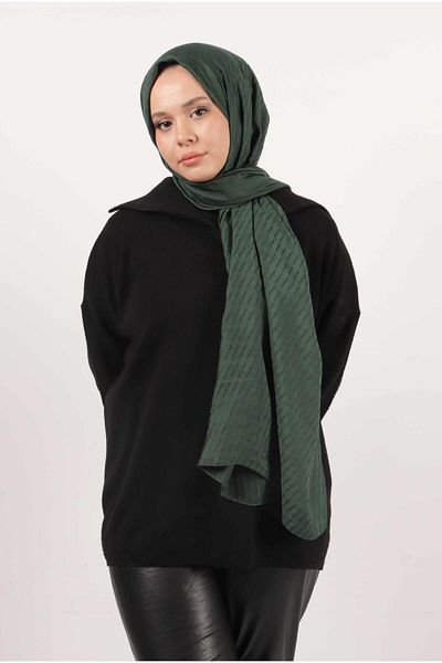 Pikas Stick Pattern Silky Viscose Shawl