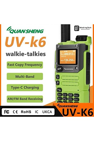 QUANSHENG Uv-k6 Fullband Yeşil