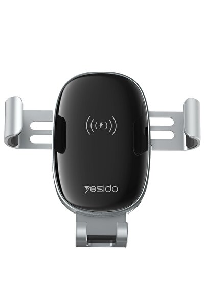 Yesido C123 Yapışkanlı 15W Kablosuz Şarjlı Araç Tutucu - Siyah 376008