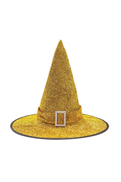 Yusuf Dirik YD Party Supplies Πολυτελές χρυσό ασημί καπέλο μάγισσας για το Ha...