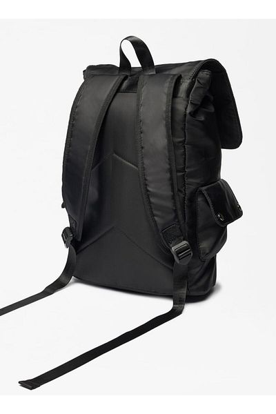 Shoexpress Solid Backpack with Adjustable Shoulder Straps and Flap Closure