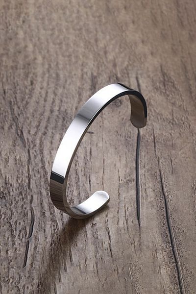 Chavin 8 mmClamp Design Steel Men's Bracelet DS82by