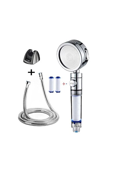 TRUVA Kireç önleyici özellikli,Su tasarruflu duş takımı(duş başlığı,Sprial ho...