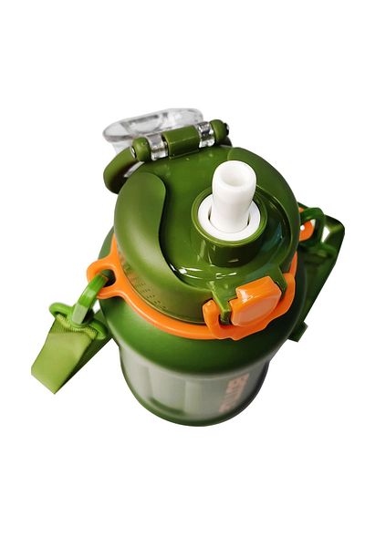 Weather Forecast Green 316 L Steel Flask - 680 ml Water Bottle with Hanger and Straw Cin468ys