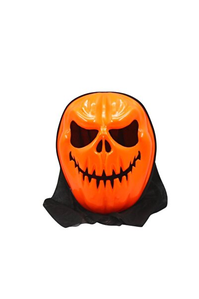 Yusuf Dirik YD Party Supplies Halloween Turuncu Balkabağı Maskesi Fileli