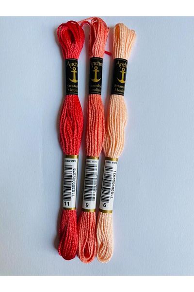 Anchor Mouline 3-Piece Tapestry Cross Stitch Embroidery Rope Sets