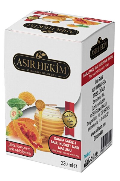 Asır Hekim Damla Sakızlı Ballı Kudret Narı Macunu 230 gr