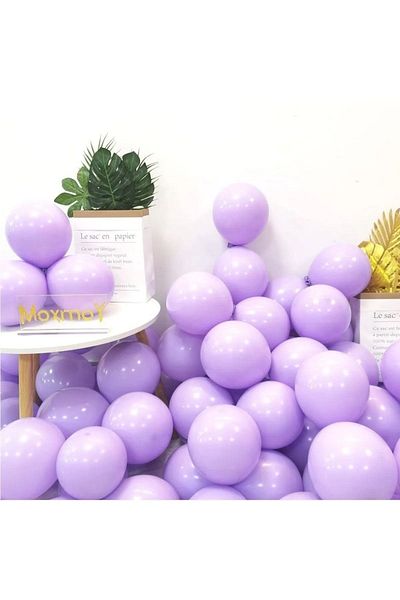 asöy Macaron Balloon Lilac Pink Salmon Green Yellow Pink Blue Balloon