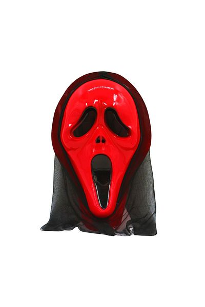 Yusuf Dirik YD Party Supplies قناع صرخة الهالوين باللون الأحمر
