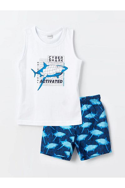 LC Waikiki Boys' Crew Neck Tank Top and Swim Shorts