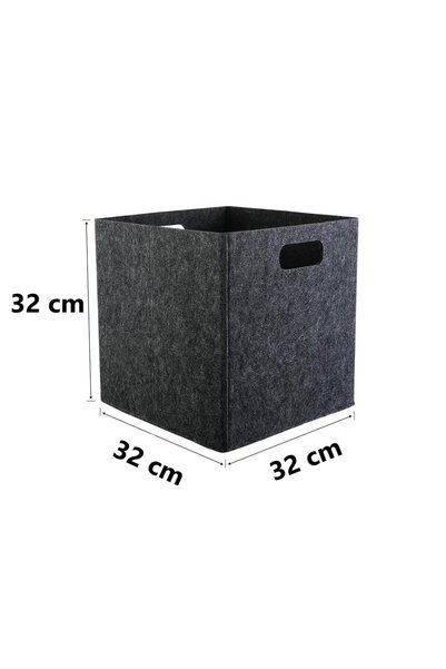 Next Craft Multipurpose Felt Box, 3-Piece Organizer, Cabinet Organizer, 3mm Felt, 32x32x32 cm