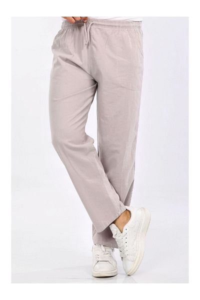 DENİZLİFE M-5XL Unisex 100% Natural Hammock Linen Trousers