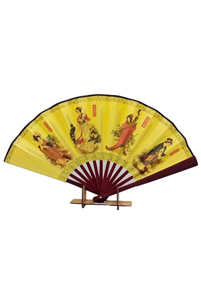 Dünyadan Hediyeler Çin Bambu Kraft Kağıt Yelpaze Orta Çanta Boy No.4