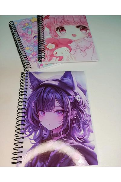 daily notebook دفتر ملاحظات غير مبطن من الرسوم المتحركة كورومي مكون من 64 صفحة - دفتر ملاحظات مدرسي مقاس A5