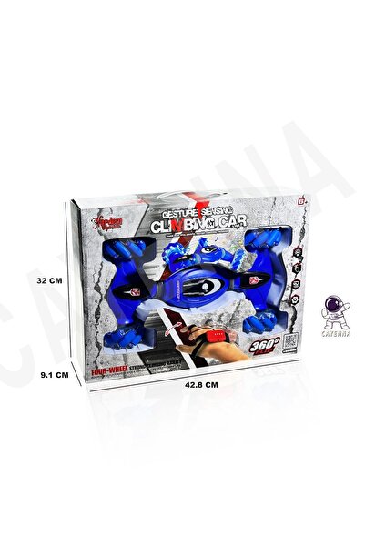 cayenna Mavi Uzaktan Çift Kumandalı Şarjlı Akrobat Elle Kontrol Edilen Araba