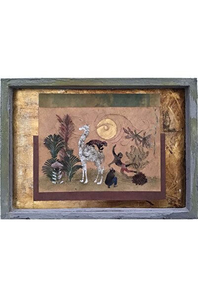 artoloji Ayşecan Kurtay - Orman 1 - 2021 - Ince Kağıt Oyma, Kolaj - 23x32 Cm