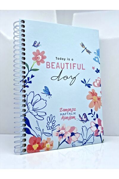 Bam zamansız haftalık  planlayıcı , tarihsiz ajanda , süresiz ajanda , sticke...