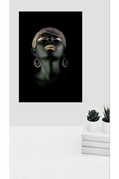 Tunax TABLOU PE PÂSȚĂ 3D "GOLDEN FACE" DECOR DE PERETE PENTRU CASĂ, ORNAMENT ...