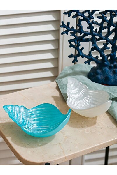 LC Waikiki LCW HOME İstiridye Figürlü Cam Çerezlik 2'li