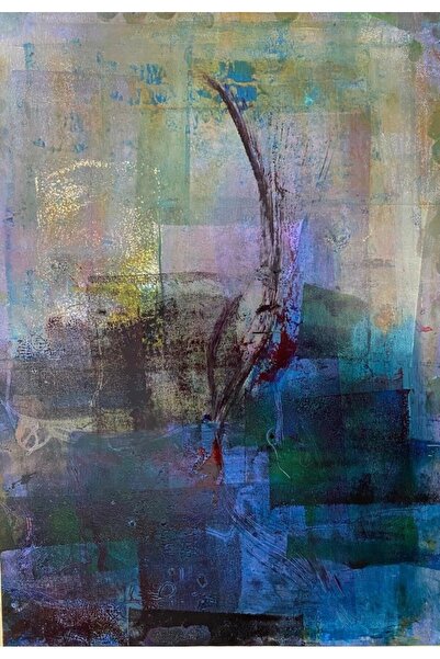 artoloji Nazlı Kayabaşı - 2022 - İsimsiz - kağıt üzerine mono baskı - 25x35 cm