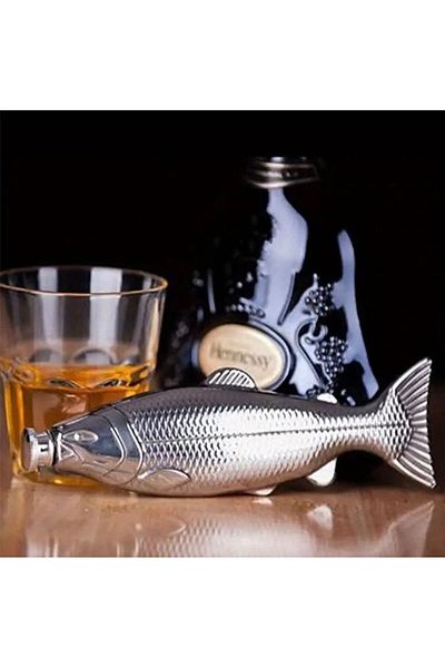 PİRAMİGO Fish Shaped Stainless Steel Flask