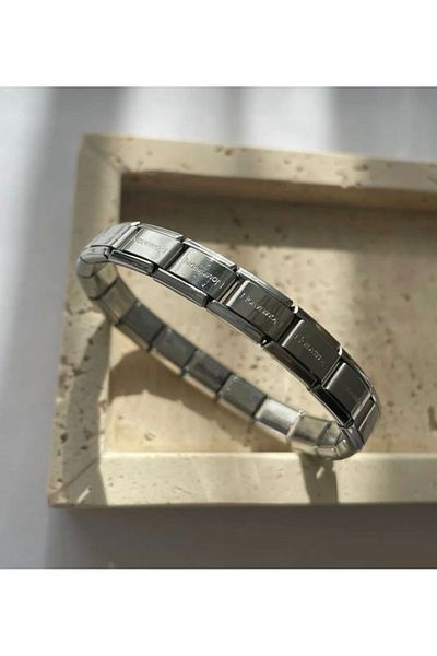 bee Italian Charm - Nomination Silver Color Steel Bracelet