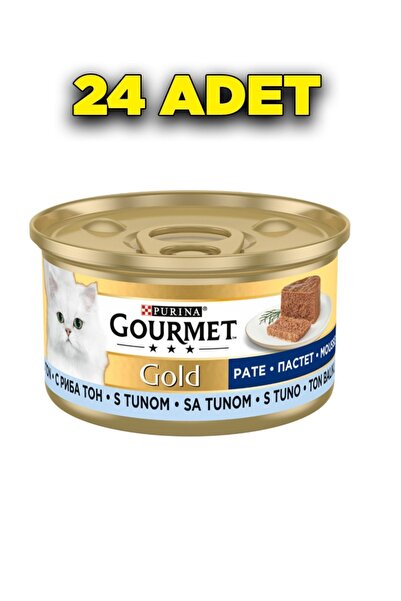 Gourmet Gold Kıyılmış Ton Balıklı Konserve Kedi Maması 24 Adet 85 gr