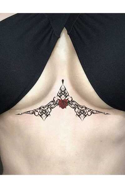 Eva Rose gül modell Bacak omuz sırt bel Bacak Geçici Dövme Tatto