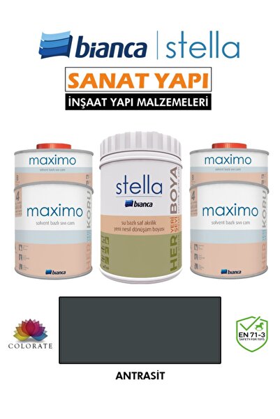 Bianca Stella 10-12 M2 Boyama Seti ( 1Lt Boya+ 1Lt Maximo Parlak )