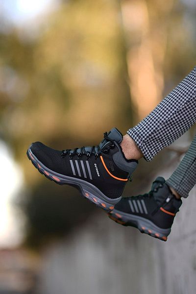 Riccon JAMPER BLACK SMOKED ORANJ MEN'S TREKKING BOOTS00121820